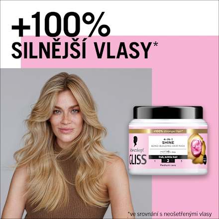 maska na vlasy 4 v 1 Shine  Schwarzkopf GLISS
