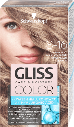 Krem koloryzujący 8-16 NATURALNY POPIELATY BLOND Schwarzkopf Gliss Color
