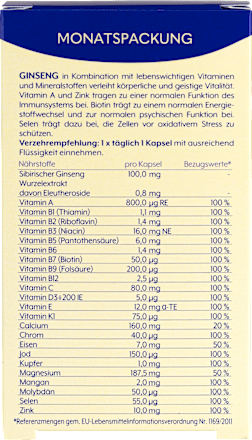 Ginseng Kapseln the wellness co.