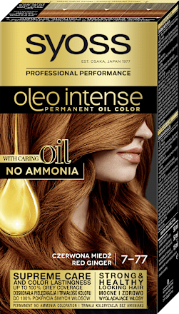 Farba do włosów 7-77 Red Ginger Syoss Oleo Intense