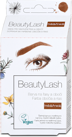 Súprava na farbenie obočia a rias, hnedá BeautyLash®