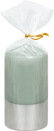 Stumpenkerze Deluxe Antikgrün hofer