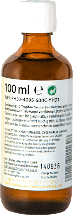 Duft-Öl Sauna-Konzentrat Honig Unterweger