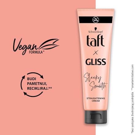 x Gliss Sleeky Smooth krema za ravnanje kose Schwarzkopf taft