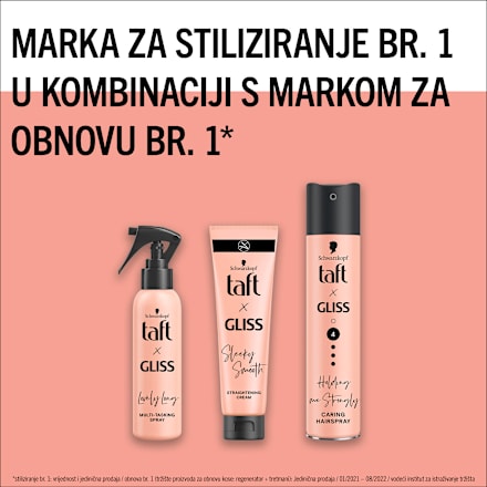 x Gliss Sleeky Smooth krema za ravnanje kose Schwarzkopf taft
