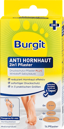 Anti Hornhaut 2in1 Pflaster Burgit