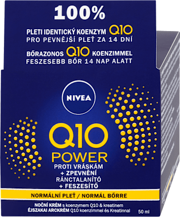 Nočný pleťový krém proti vráskam Q10 Plus NIVEA