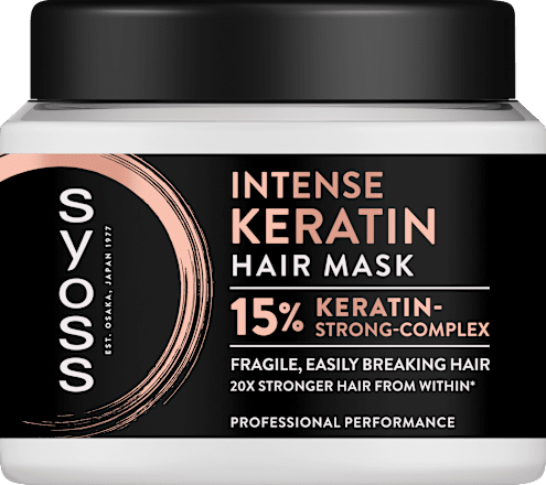 Mască pentru păr fragil Intense Keratin syoss