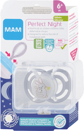 Silikónový cumlík Perfect Night - 6m+ mam