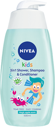 Детски 3 в 1 душ гел, шампоан и балсам Magic Apple NIVEA
