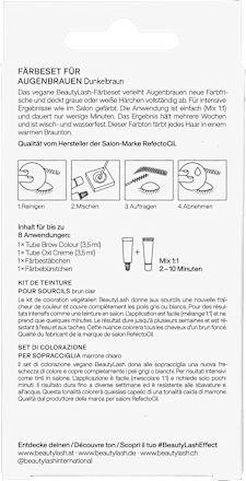 Augenbrauen- und Wimpernfarbe dunkelbraun BeautyLash®