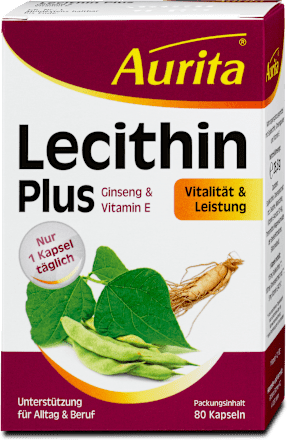 Lecithin Plus Ginseng & Vitamin E Kapseln Aurita