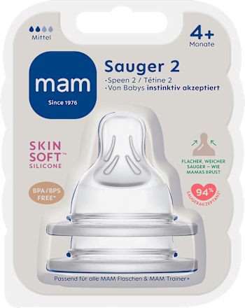 Tettarella in silicone Skin Soft 4+m mam