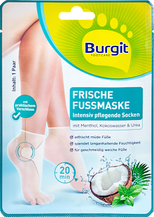Fußmaske Socken Intensiv Pflege (1 Paar) Burgit