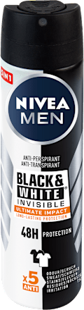 Дезодорант Black&White Invisible Ultimate Impact NIVEA MEN