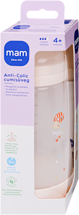 Anti Colic cumisüveg 320 ml, 4 hónapos kortól, többféle mam