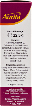 Rotes Weinlaub Kapseln Aurita