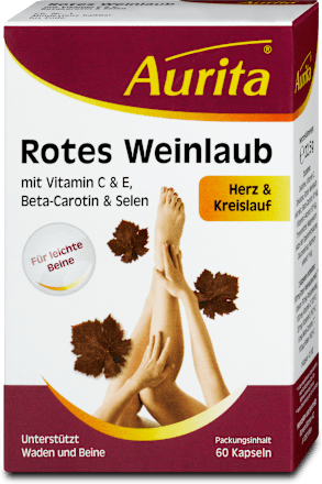 Rotes Weinlaub Kapseln Aurita