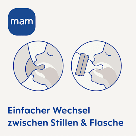 Trinksauger Silikon Gr. 0, von Geburt an mam