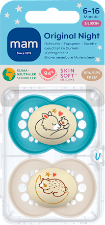 Schnuller Original Night 6-16 Monate sortiert mam