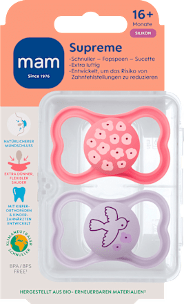 Schnuller Supreme 16+ Monate sortiert mam
