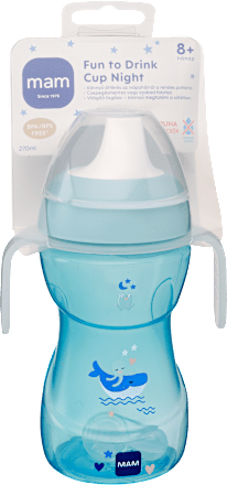 Fun to Drink éjszakai ivópohár 8 hónapos kortól, kisfiúknak, 270 ml mam