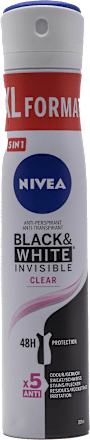 Black & White Invisible Clear dezodorans XL NIVEA
