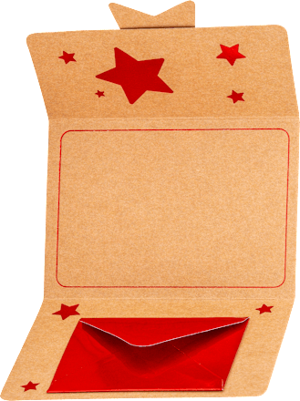 Gutscheinverpackung mit Sterne KUWOPA