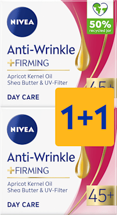 Anti-Wrinkle dnevna krema za lice 45+, duopack 2x50 ml NIVEA