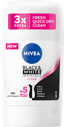 Део стик Black&White Invisible Clear NIVEA