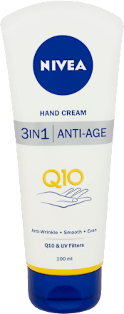 Q10 cremă de mâini 3-în-1 anti-îmbătrânire NIVEA
