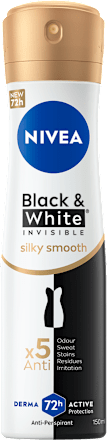 Black & White Invisible dezodorans u spreju Silky Smooth NIVEA