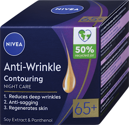 Nočna krema proti gubam za izboljšanje kontur 65+ NIVEA
