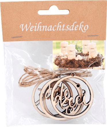 Christbaumschmuck Holzanhänger KUWOPA