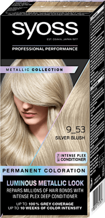 Trajna barva za lase Luminous Metallic, 12-53 Platinasta biserno blond syoss