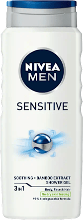 Душ гел за тяло Sensitive NIVEA MEN