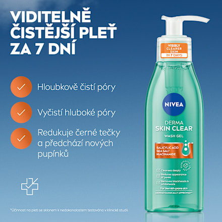 Derma Skin Clear čisticí pleťový gel NIVEA