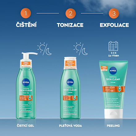 Derma Skin Clear čisticí pleťový peeling  NIVEA