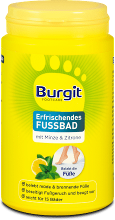 Fußbad Erfrischend mit Minze & Zitrone Burgit