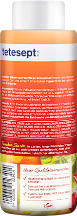 Schaumbad Pflege Wärme spüren tetesept