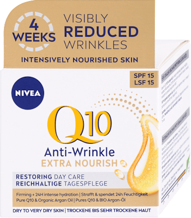 Q10 Anti-Wrinkle dnevna krema za lice Extra Nourishing NIVEA
