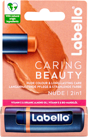 Lippenpflege Stift 2in1 Caring Beauty Nude Labello