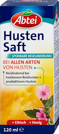 Hustensaft mit Eibisch und Honig Abtei