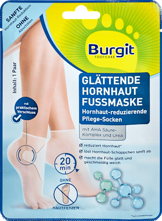 Glättende Hornhaut Fußmaske (1 Paar) Burgit