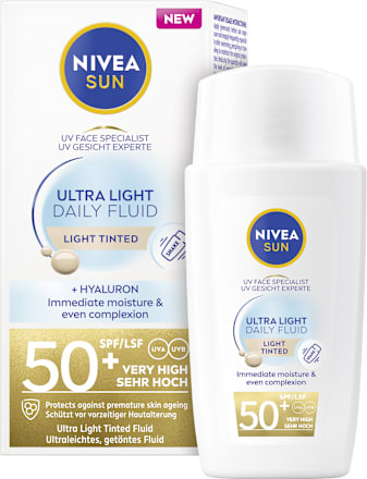 Sonnenfluid Gesicht Ultra light getönt LSF 50+ NIVEA SUN