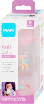 Antikoliková detská fľaška Anti-Colic - 2m+ mam