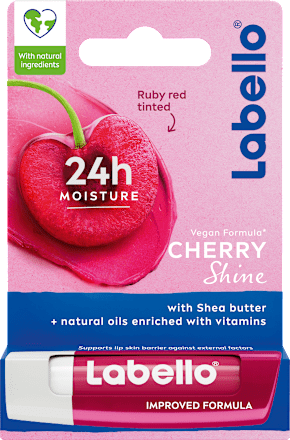 Tónovací balzam na pery Cherry Shine 24h Moisture Labello