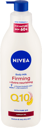 Extra vyživujúce spevňujúce telové mlieko Q10 a arganovým olejom NIVEA