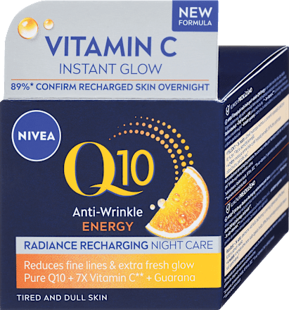 Nočna krema Q10 Energy Radiance Recharging NIVEA