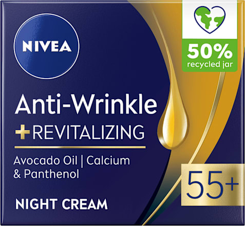 Anti-Wrinkle + Revitalizing noćna krema za lice protiv bora 55 + NIVEA